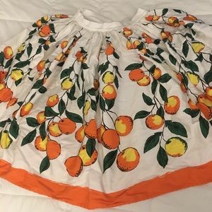 Pinup Girl Clothing Orange Jenny Skirt